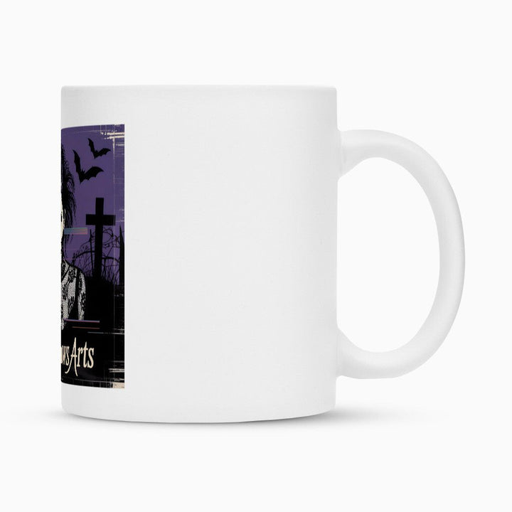 Gothic Vision – Schattenfrau im VHS - Nebel - Tasse | Mug | Dark Shadows Arts