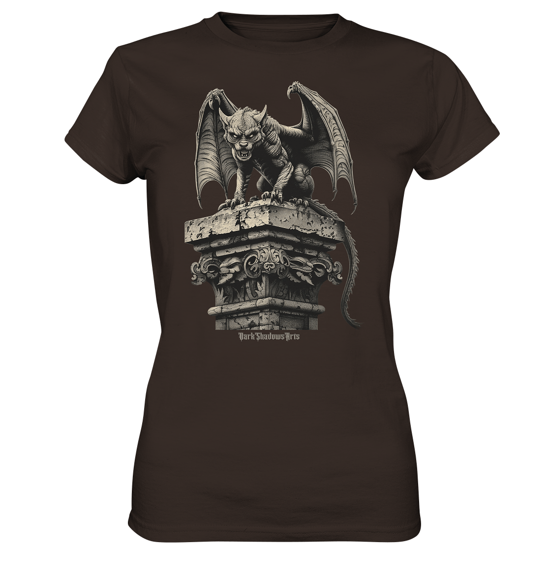Gothic Wächter Groteske Gargoyle - Ladies Premium Shirt | Lady - Shirts | Dark Shadows Arts