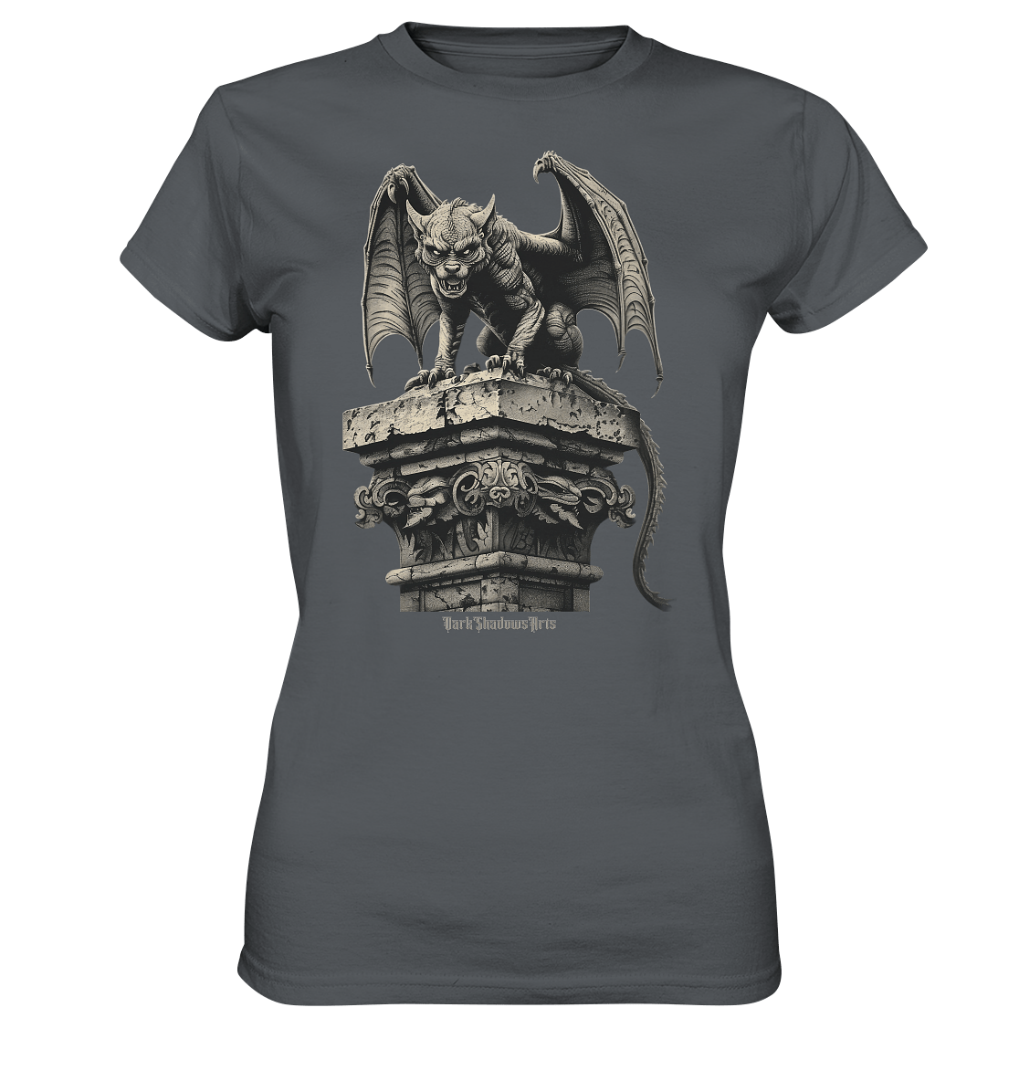 Gothic Wächter Groteske Gargoyle - Ladies Premium Shirt | Lady - Shirts | Dark Shadows Arts