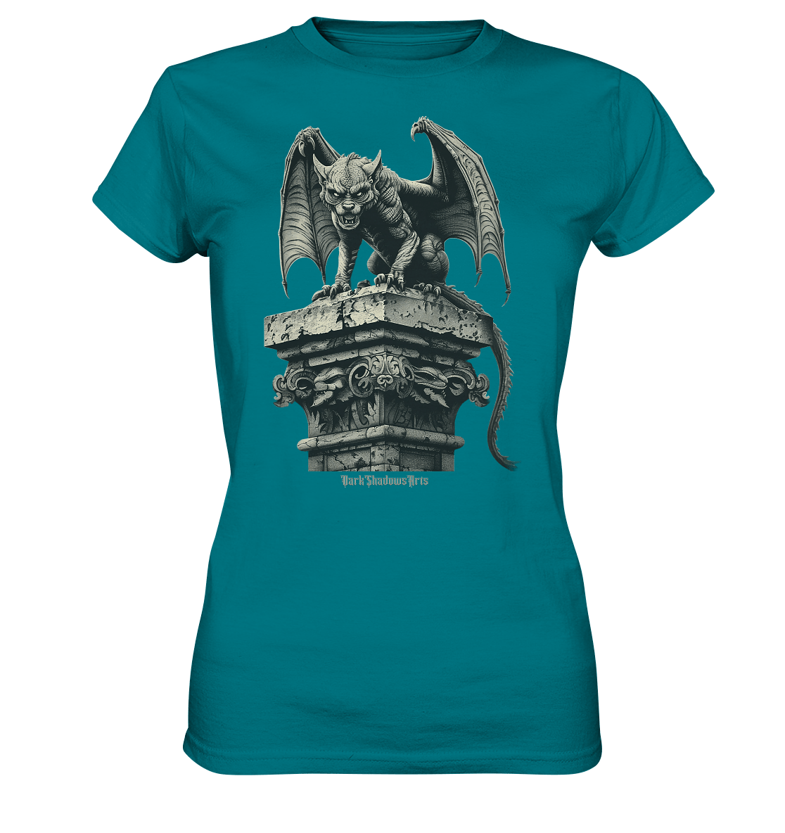 Gothic Wächter Groteske Gargoyle - Ladies Premium Shirt | Lady - Shirts | Dark Shadows Arts