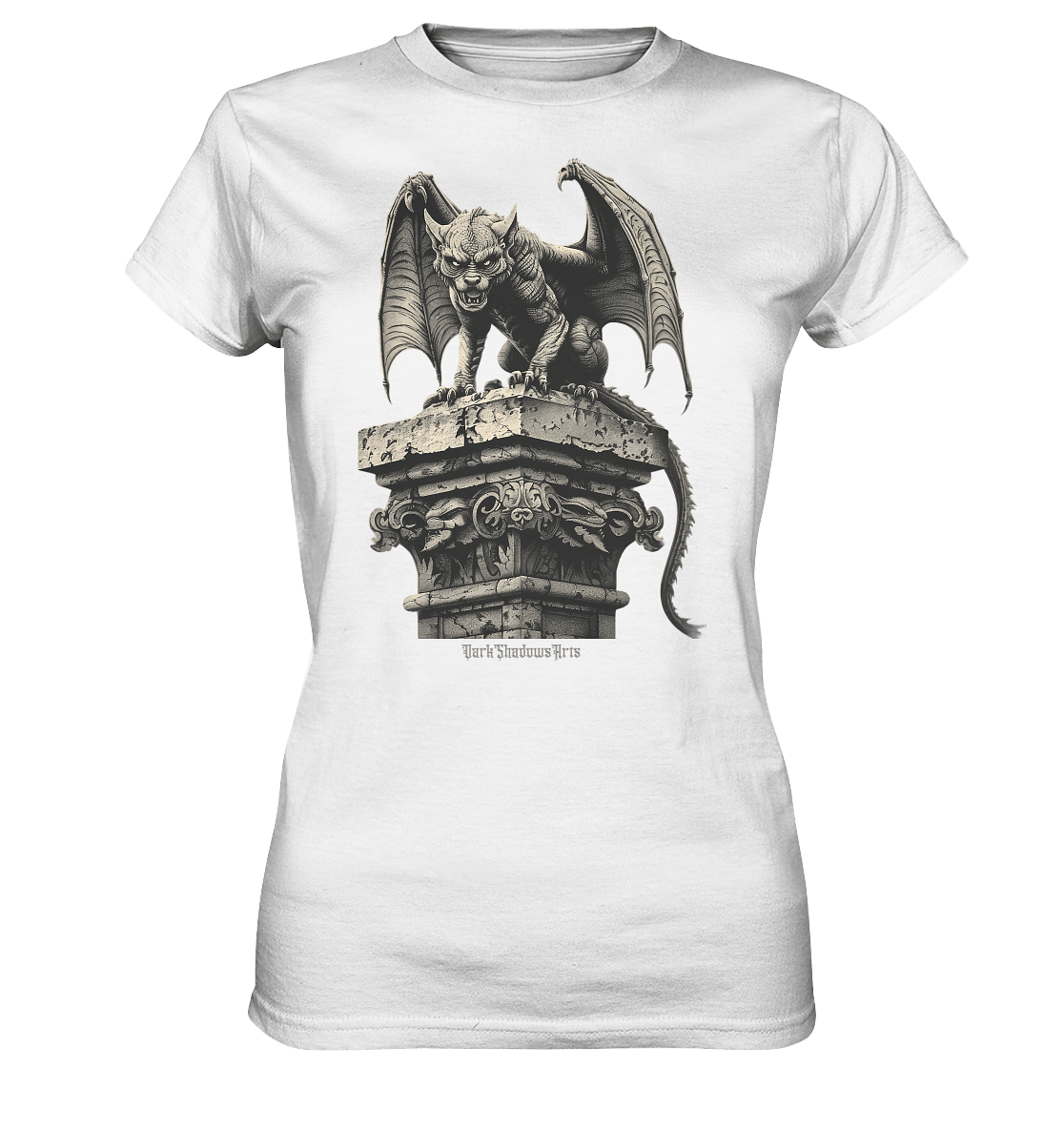 Gothic Wächter Groteske Gargoyle - Ladies Premium Shirt | Lady - Shirts | Dark Shadows Arts