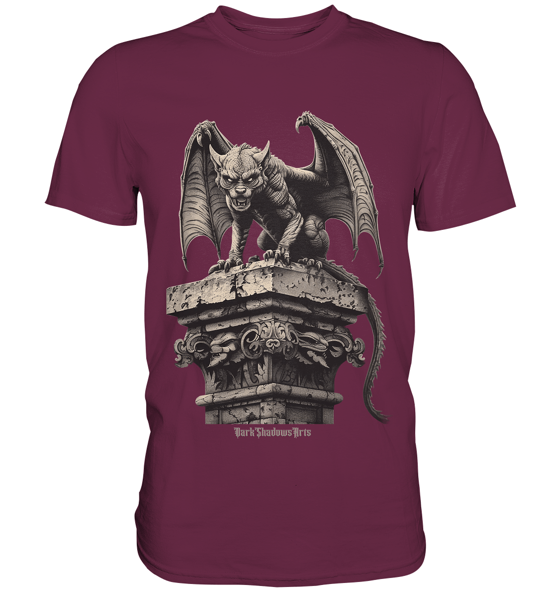 Gothic Wächter Groteske Gargoyle - Premium Shirt | Unisex - Shirts | Dark Shadows Arts