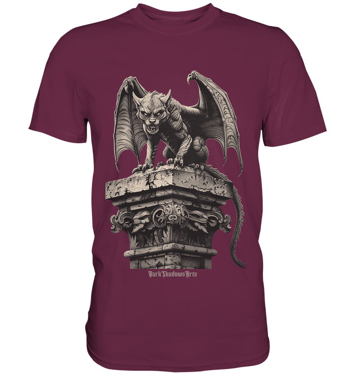 Gothic Wächter Groteske Gargoyle - Premium Shirt | Unisex - Shirts | Dark Shadows Arts