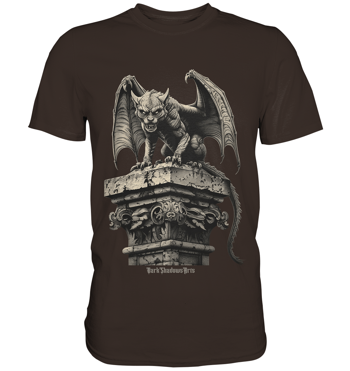 Gothic Wächter Groteske Gargoyle - Premium Shirt | Unisex - Shirts | Dark Shadows Arts