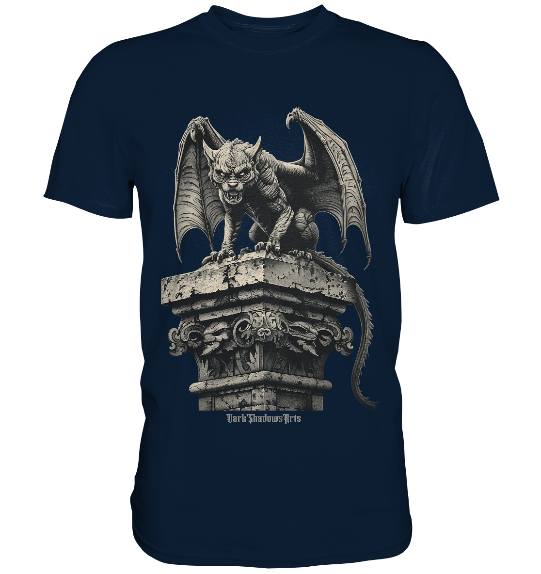 Gothic Wächter Groteske Gargoyle - Premium Shirt | Unisex - Shirts | Dark Shadows Arts