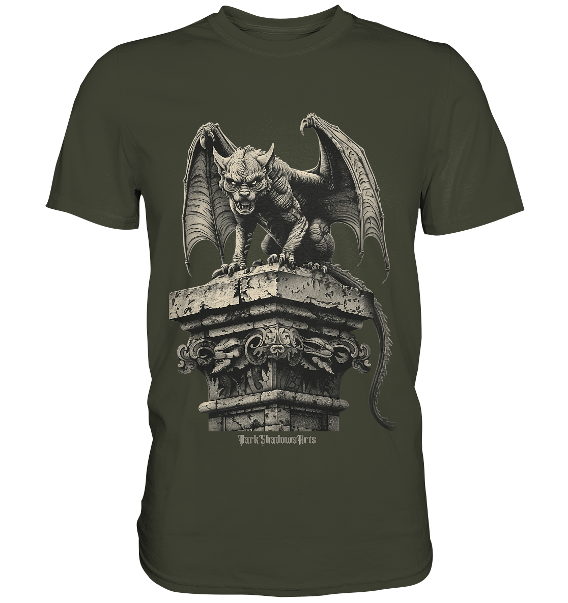 Gothic Wächter Groteske Gargoyle - Premium Shirt | Unisex - Shirts | Dark Shadows Arts