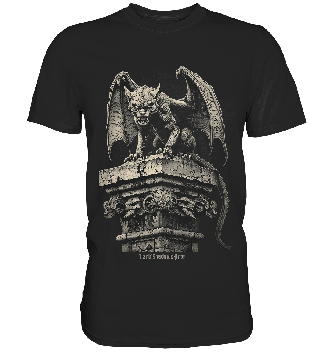 Gothic Wächter Groteske Gargoyle - Premium Shirt | Unisex - Shirts | Dark Shadows Arts