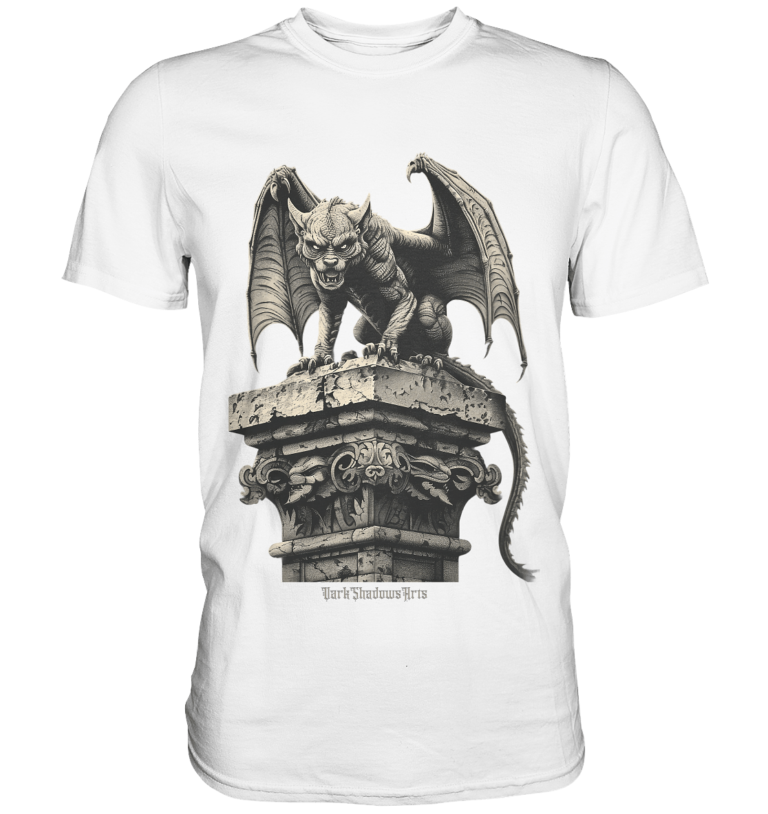 Gothic Wächter Groteske Gargoyle - Premium Shirt | Unisex - Shirts | Dark Shadows Arts