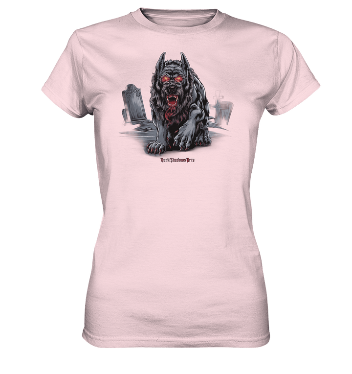 Graveyard Sentinel The Bloodhound of Nightmares - Ladies Premium Shirt | Lady - Shirts | Dark Shadows Arts