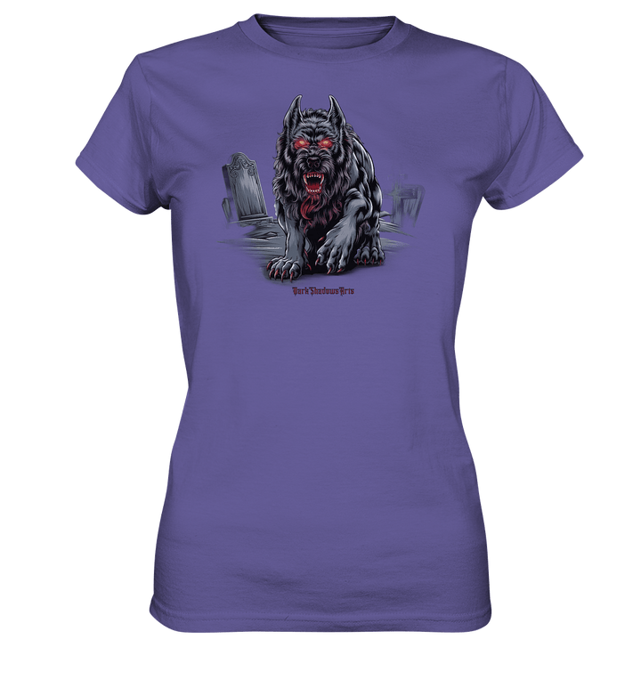 Graveyard Sentinel The Bloodhound of Nightmares - Ladies Premium Shirt | Lady - Shirts | Dark Shadows Arts