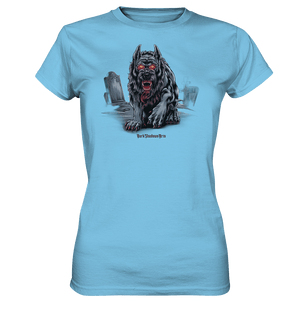 Graveyard Sentinel The Bloodhound of Nightmares - Ladies Premium Shirt | Lady - Shirts | Dark Shadows Arts