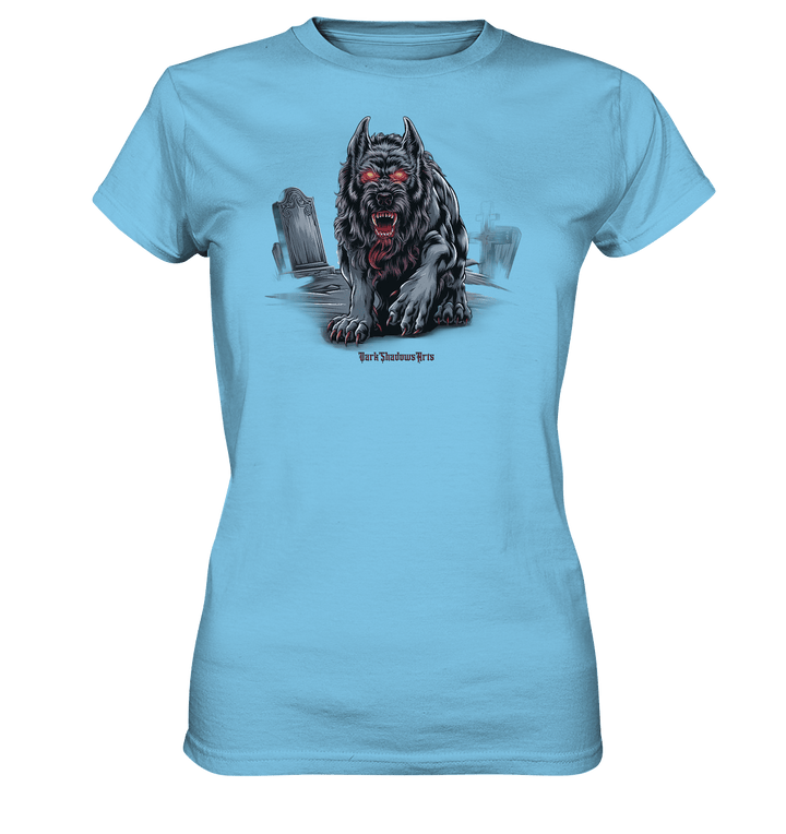 Graveyard Sentinel The Bloodhound of Nightmares - Ladies Premium Shirt | Lady - Shirts | Dark Shadows Arts