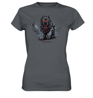 Graveyard Sentinel The Bloodhound of Nightmares - Ladies Premium Shirt | Lady - Shirts | Dark Shadows Arts