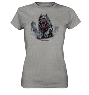 Graveyard Sentinel The Bloodhound of Nightmares - Ladies Premium Shirt | Lady - Shirts | Dark Shadows Arts