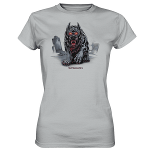 Graveyard Sentinel The Bloodhound of Nightmares - Ladies Premium Shirt | Lady - Shirts | Dark Shadows Arts