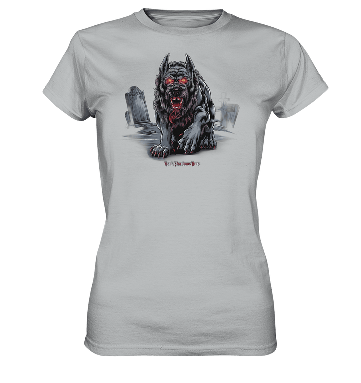 Graveyard Sentinel The Bloodhound of Nightmares - Ladies Premium Shirt | Lady - Shirts | Dark Shadows Arts