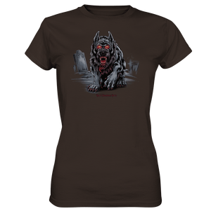Graveyard Sentinel The Bloodhound of Nightmares - Ladies Premium Shirt | Lady - Shirts | Dark Shadows Arts