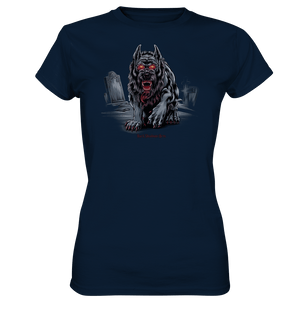 Graveyard Sentinel The Bloodhound of Nightmares - Ladies Premium Shirt | Lady - Shirts | Dark Shadows Arts