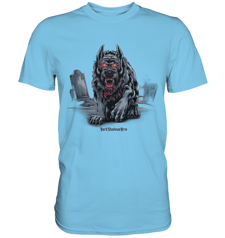 Graveyard Sentinel The Bloodhound of Nightmares - Premium Shirt | Unisex - Shirts | Dark Shadows Arts