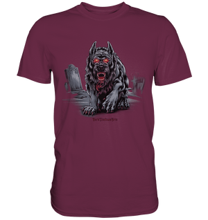 Graveyard Sentinel The Bloodhound of Nightmares - Premium Shirt | Unisex - Shirts | Dark Shadows Arts