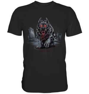 Graveyard Sentinel The Bloodhound of Nightmares - Premium Shirt | Unisex - Shirts | Dark Shadows Arts