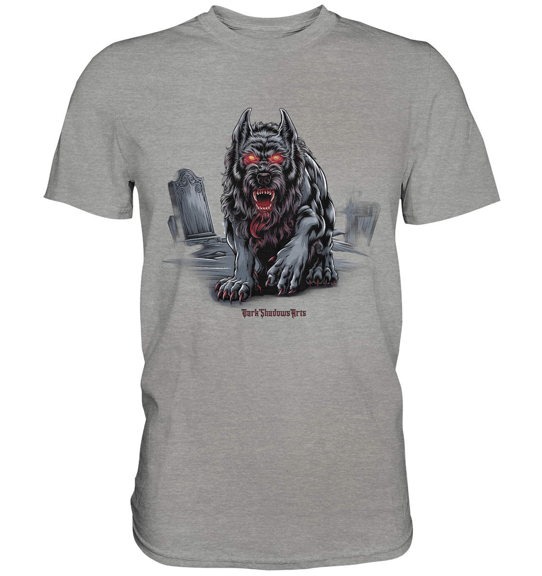 Graveyard Sentinel The Bloodhound of Nightmares - Premium Shirt | Unisex - Shirts | Dark Shadows Arts