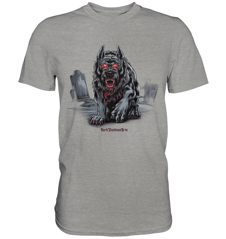Graveyard Sentinel The Bloodhound of Nightmares - Premium Shirt | Unisex - Shirts | Dark Shadows Arts