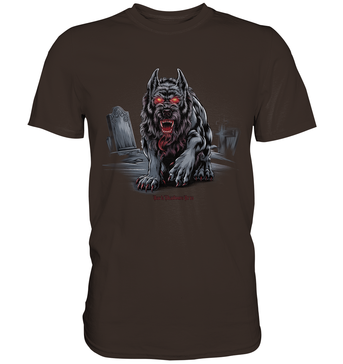Graveyard Sentinel The Bloodhound of Nightmares - Premium Shirt | Unisex - Shirts | Dark Shadows Arts