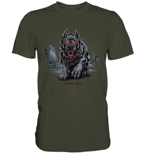 Graveyard Sentinel The Bloodhound of Nightmares - Premium Shirt | Unisex - Shirts | Dark Shadows Arts
