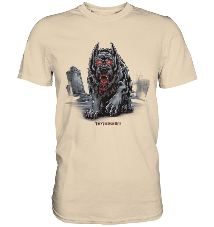 Graveyard Sentinel The Bloodhound of Nightmares - Premium Shirt | Unisex - Shirts | Dark Shadows Arts