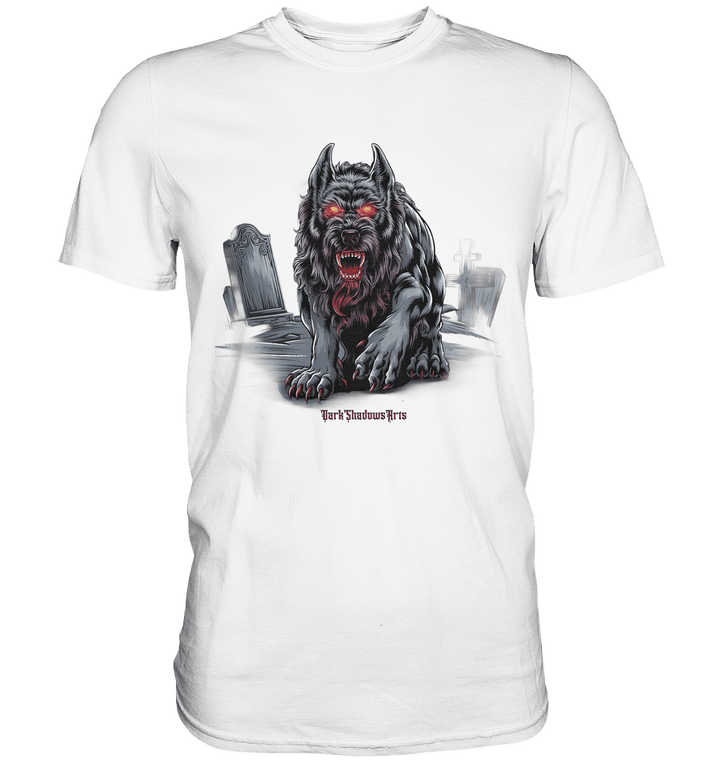 Graveyard Sentinel The Bloodhound of Nightmares - Premium Shirt | Unisex - Shirts | Dark Shadows Arts