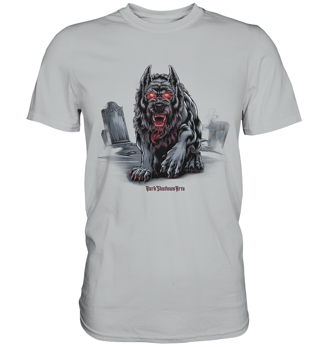 Graveyard Sentinel The Bloodhound of Nightmares - Premium Shirt | Unisex - Shirts | Dark Shadows Arts