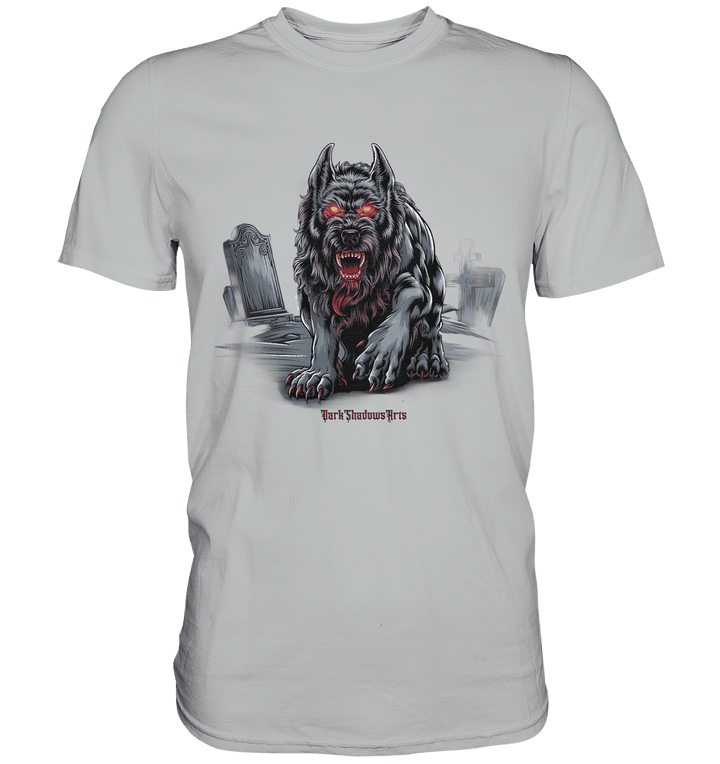 Graveyard Sentinel The Bloodhound of Nightmares - Premium Shirt | Unisex - Shirts | Dark Shadows Arts