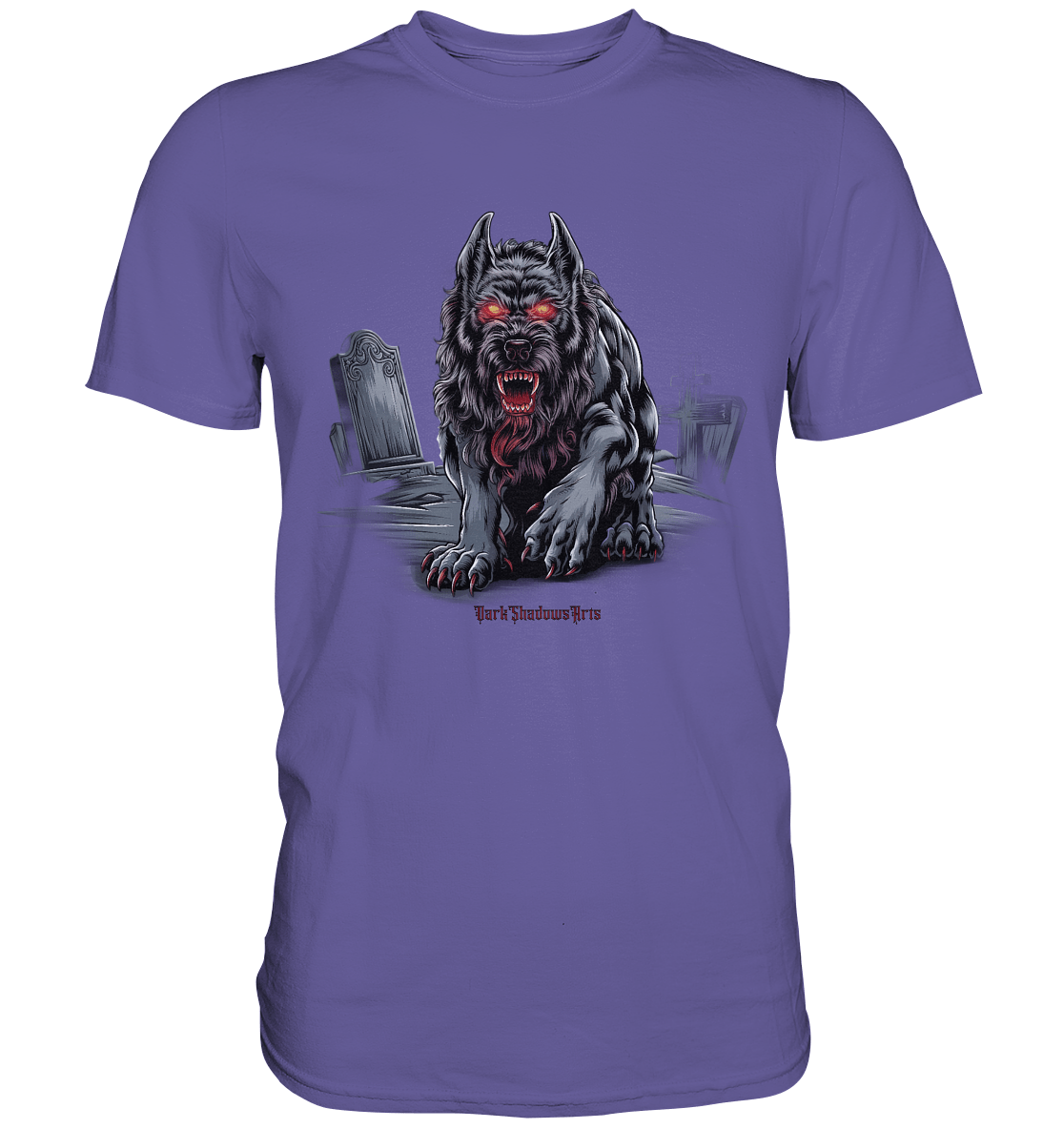 Graveyard Sentinel The Bloodhound of Nightmares - Premium Shirt | Unisex - Shirts | Dark Shadows Arts