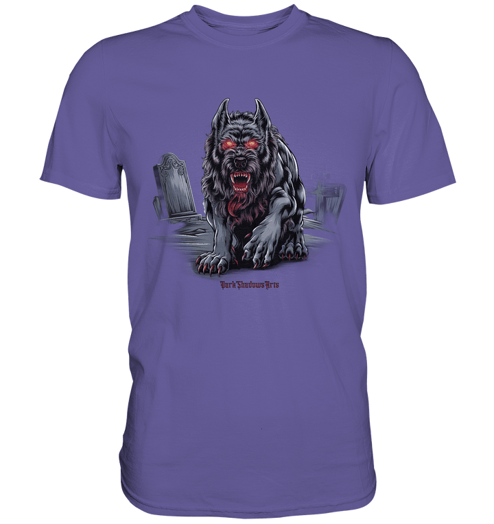 Graveyard Sentinel The Bloodhound of Nightmares - Premium Shirt | Unisex - Shirts | Dark Shadows Arts