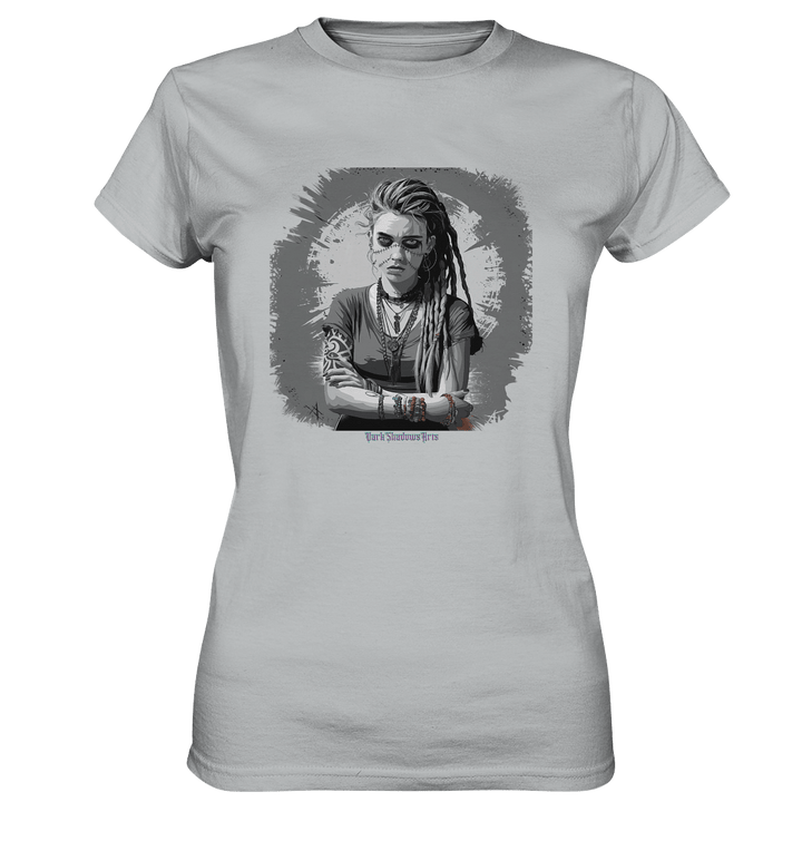 Grunge Shadow Portrait - Ladies Premium Shirt | Lady - Shirts | Dark Shadows Arts