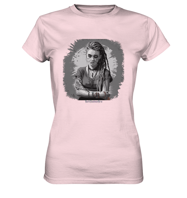 Grunge Shadow Portrait - Ladies Premium Shirt | Lady - Shirts | Dark Shadows Arts
