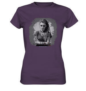 Grunge Shadow Portrait - Ladies Premium Shirt | Lady - Shirts | Dark Shadows Arts