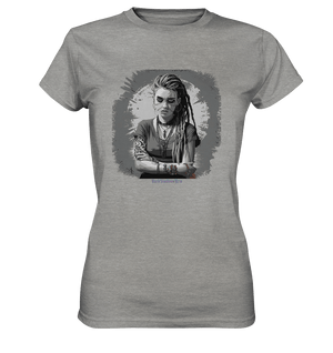 Grunge Shadow Portrait - Ladies Premium Shirt | Lady - Shirts | Dark Shadows Arts