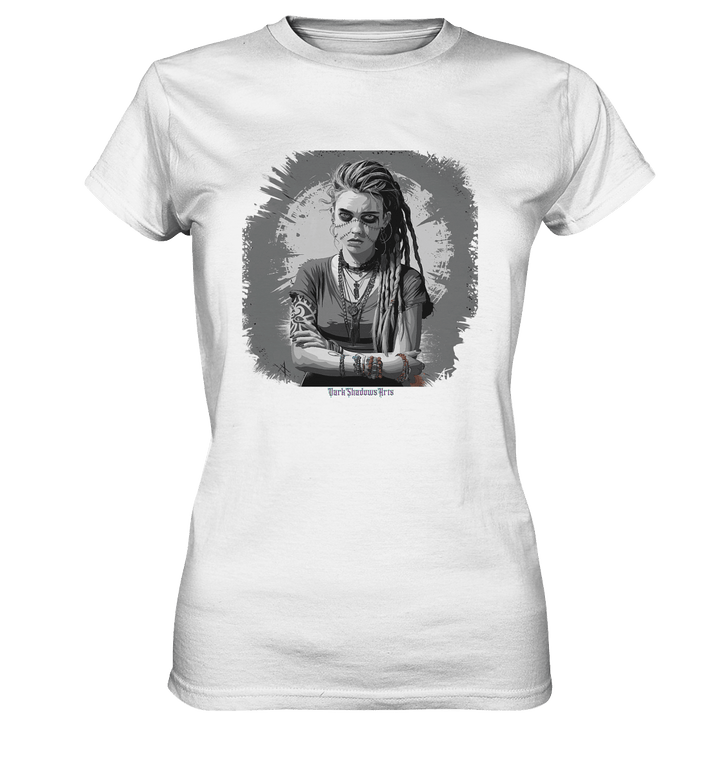 Grunge Shadow Portrait - Ladies Premium Shirt | Lady - Shirts | Dark Shadows Arts