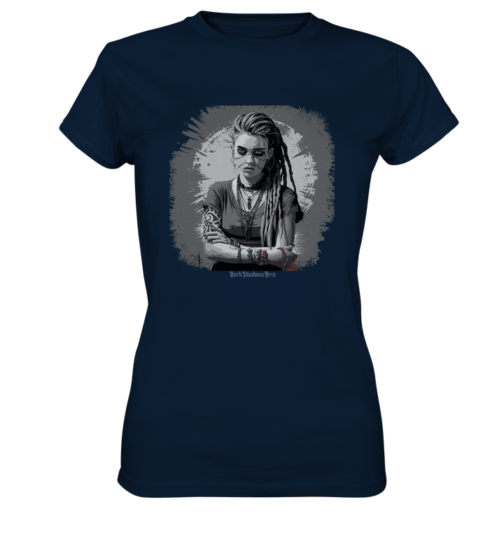 Grunge Shadow Portrait - Ladies Premium Shirt | Lady - Shirts | Dark Shadows Arts
