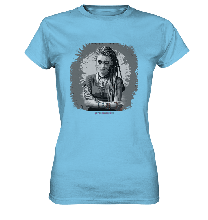 Grunge Shadow Portrait - Ladies Premium Shirt | Lady - Shirts | Dark Shadows Arts
