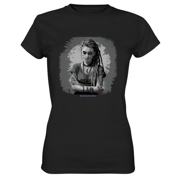 Grunge Shadow Portrait - Ladies Premium Shirt | Lady - Shirts | Dark Shadows Arts