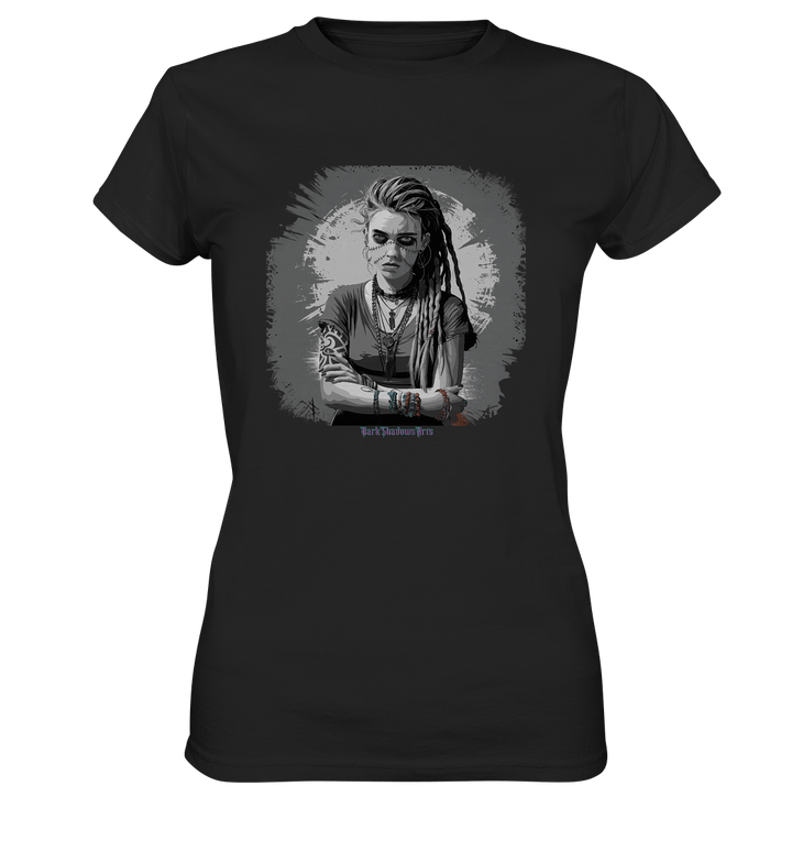 Grunge Shadow Portrait - Ladies Premium Shirt | Lady - Shirts | Dark Shadows Arts