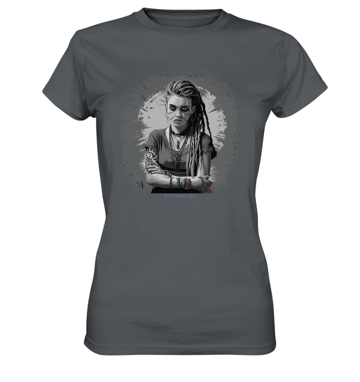Grunge Shadow Portrait - Ladies Premium Shirt | Lady - Shirts | Dark Shadows Arts