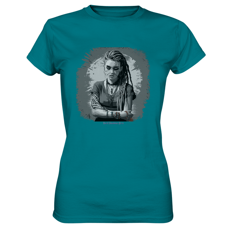 Grunge Shadow Portrait - Ladies Premium Shirt | Lady - Shirts | Dark Shadows Arts
