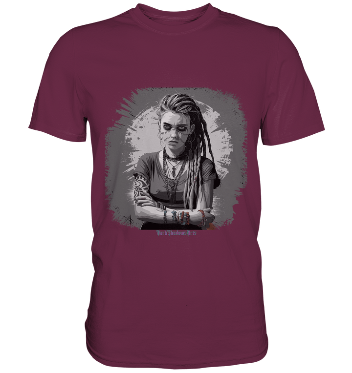 Grunge Shadow Portrait - Premium Shirt | Unisex - Shirts | Dark Shadows Arts
