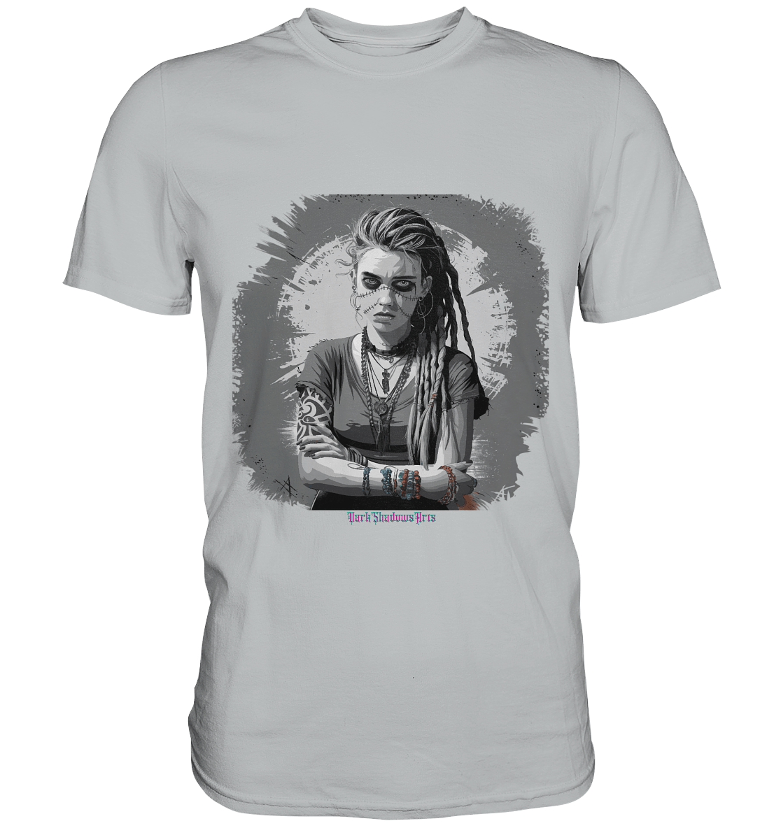 Grunge Shadow Portrait - Premium Shirt | Unisex - Shirts | Dark Shadows Arts