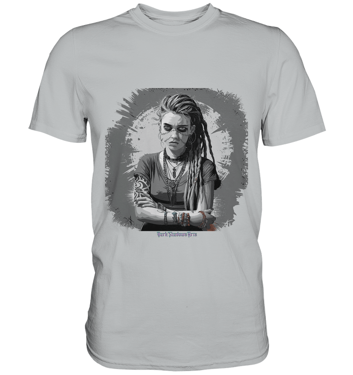 Grunge Shadow Portrait - Premium Shirt | Unisex - Shirts | Dark Shadows Arts