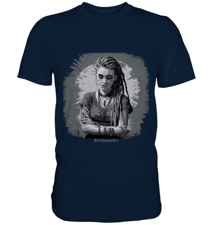 Grunge Shadow Portrait - Premium Shirt | Unisex - Shirts | Dark Shadows Arts